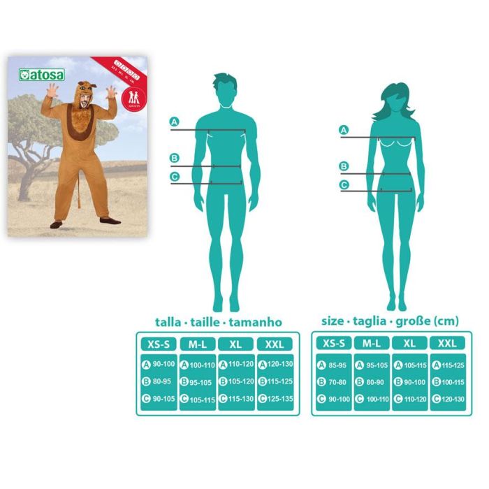 Disfraz León Hombre Adulto XL 1 Disfraz León Hombre Adulto XL 1