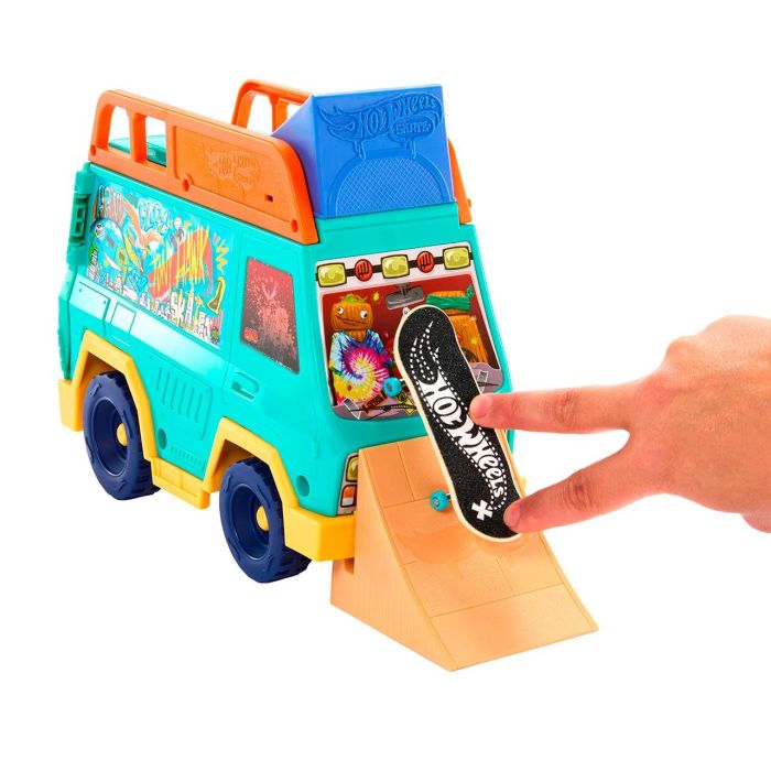Hot Wheels Jgg91 Playset Furgoneta Skate con Tabla Fingerboard Tony Hawk, Rampas y Accesorios Móviles 5 Hot Wheels Jgg91 Playset Furgoneta Skate con Tabla Fingerboard Tony Hawk, Rampas y Accesorios Móviles 5