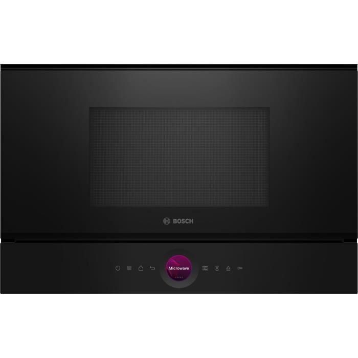 Microondas monointegrable - BOSCH SER8 - BFL7221B1 Negro - Volumen del horno: 21l - 1 modo de cocción - Al 382 x L 594 x P 318 mm