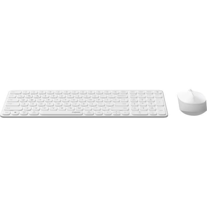 Rapoo 9310M Conjunto Teclado y Ratón Inalámbrico Multimodo Ultrafino - Blanco 2