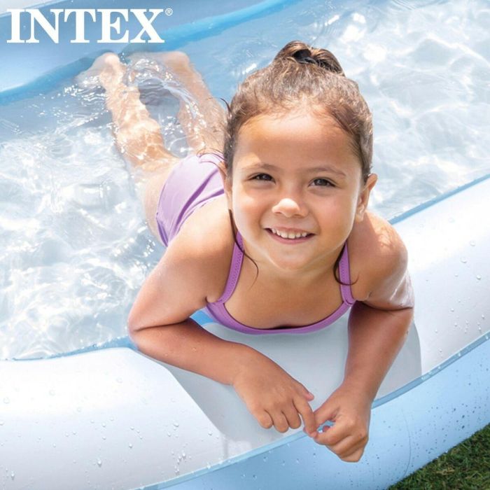 Piscina Hinchable para Niños Intex Rectangular Azul Blanco 90 L 166 x 25 x 100 cm (6 Unidades) 2