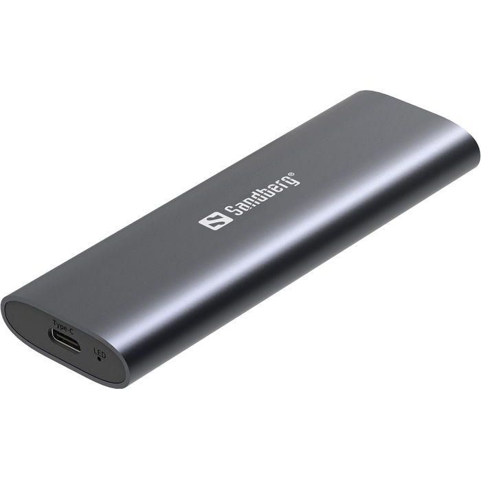 Sandberg Caja Externa USB 3.2 Gen 2 (10Gbps) para SSD M.2 y NVMe, Compatible USB-C y USB-A, Aluminio Sin Herramientas 0 Sandberg Caja Externa USB 3.2 Gen 2 (10Gbps) para SSD M.2 y NVMe, Compatible USB-C y USB-A, Aluminio Sin Herramientas 0