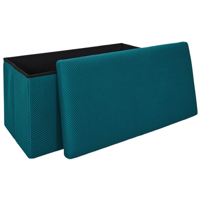 Banco-Puf Plegable Atom Azul Home Deco Factory 2 Banco-Puf Plegable Atom Azul Home Deco Factory 2