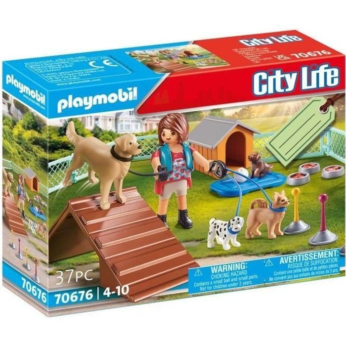Playmobil 70676 Set de Regalo: Entrenadora de Perros con Pista de Adiestramiento Canino, Rampa y Slalom | Edades +4 años 0 Playmobil 70676 Set de Regalo: Entrenadora de Perros con Pista de Adiestramiento Canino, Rampa y Slalom | Edades +4 años 0