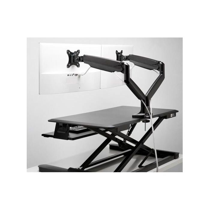 Kensington Brazo Doble de Monitor SmartFit Ajustable con un Toque para Escritorio, Abrazadera, 13"-34", Negro 6 Kensington Brazo Doble de Monitor SmartFit Ajustable con un Toque para Escritorio, Abrazadera, 13"-34", Negro 6
