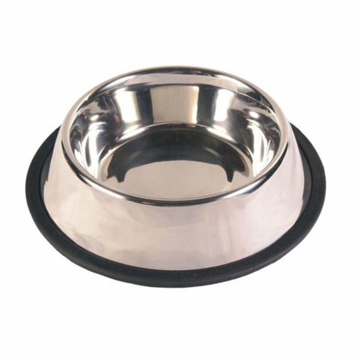 Comedero para Mascotas Trixie Acero Inoxidable 2,7 L Plateado 1