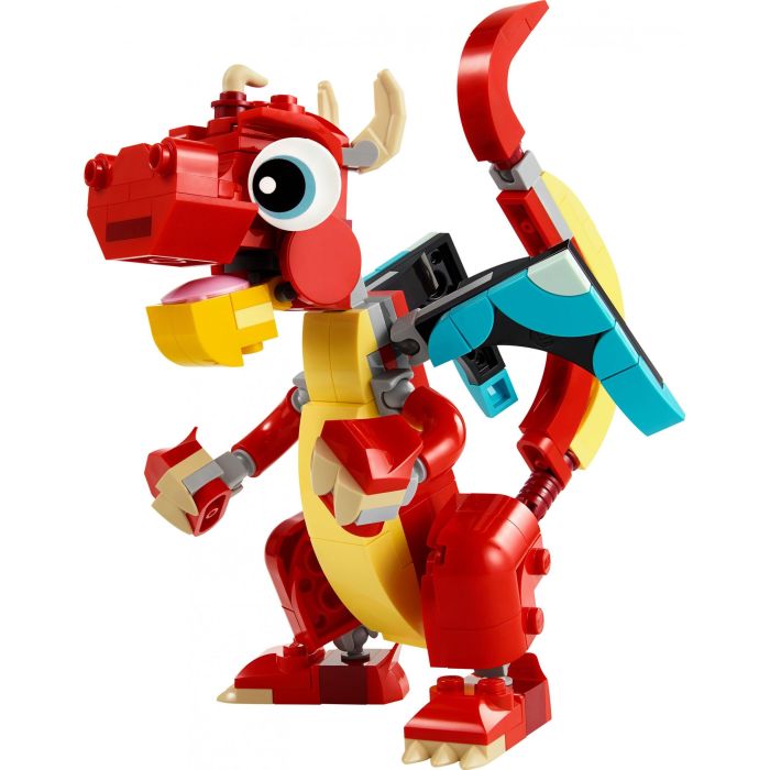 LEGO 31145 Dragón Rojo 3 en 1 Creator Set de Construcción de Animales Articulado Fénix Pez Juguete para Niños 1 LEGO 31145 Dragón Rojo 3 en 1 Creator Set de Construcción de Animales Articulado Fénix Pez Juguete para Niños 1