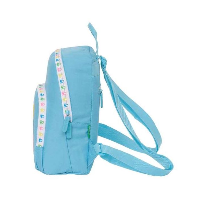 Mochila Benetton Spring Mini Celeste 25 x 30 x 13 cm