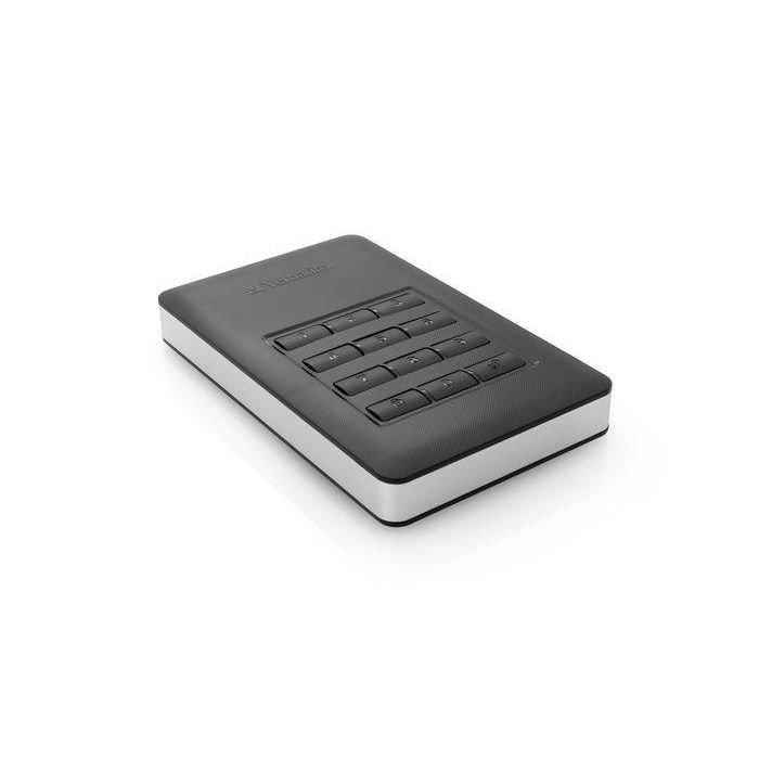 Verbatim Disco Duro Externo 2TB 3.5 Pulgadas USB 3.1 con Keypad y Protección PIN 8