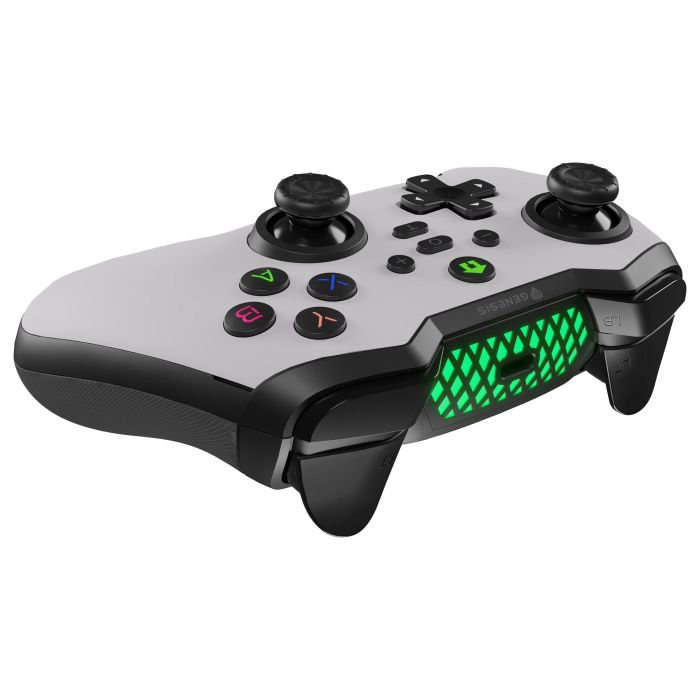 GENESIS Mangan 400 Blanco Gamepad Bluetooth Analógico/Digital para Android, MAC, Nintendo Switch, PC, iOS