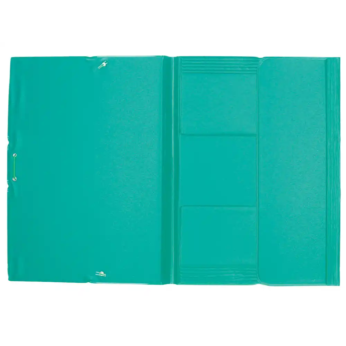 Liderpapel Carpeta Tres Solapas Plástico Folio Color Verde Cierre Gomas 3 Liderpapel Carpeta Tres Solapas Plástico Folio Color Verde Cierre Gomas 3