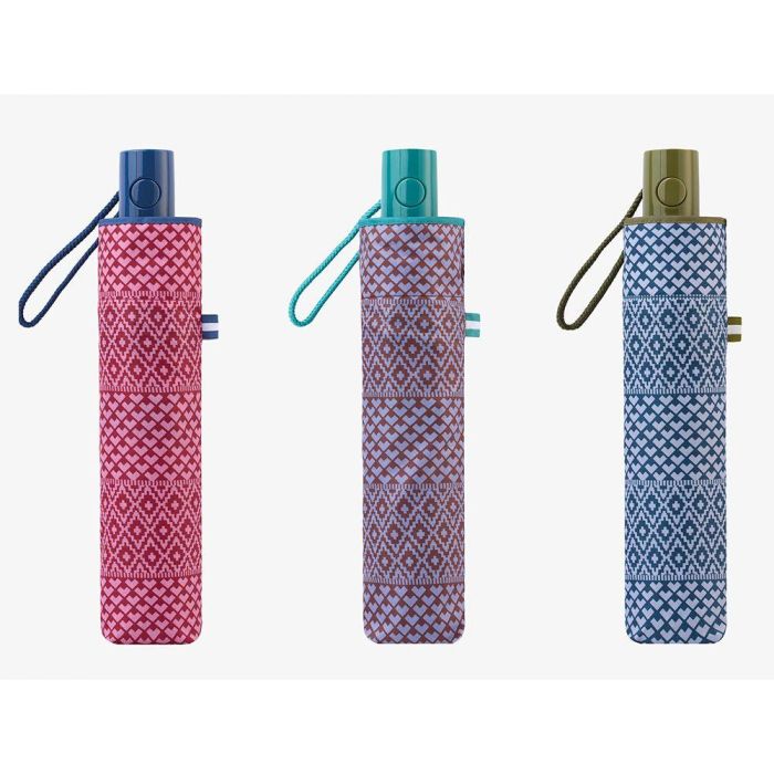 C-Collection Paraguas automático estampado étnico con protección UV 50+ y tecnología windproof, colores surtidos 1 C-Collection Paraguas automático estampado étnico con protección UV 50+ y tecnología windproof, colores surtidos 1