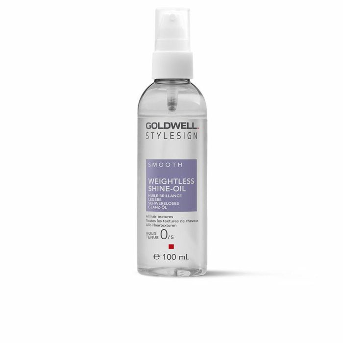 Goldwell STYLESIGN SMOOTH Aceite Brillo Ligero Antiencrespamiento, Hidratante, 72h Brillo, 4x Luminosidad Color, 100 ml