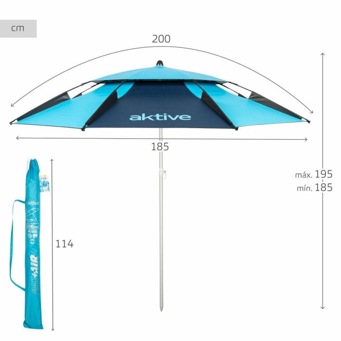 Parasol play diametro 200 cm con tubo 22/25 - max air 3 Parasol play diametro 200 cm con tubo 22/25 - max air 3