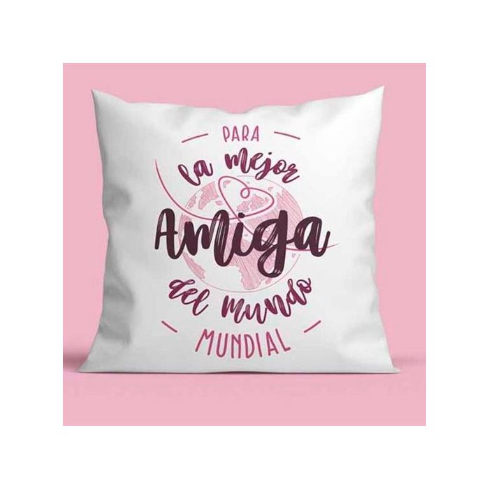 Roymart New Cojín 40x40 cm "Para La Mejor Amiga Del Mundo" Roymart New Cojín 40x40 cm "Para La Mejor Amiga Del Mundo"