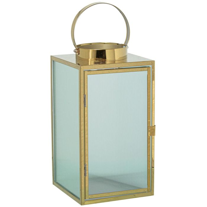 Farol Alexandra House Living Dorado Acero 16 x 30 x 16 cm Portavelas 5