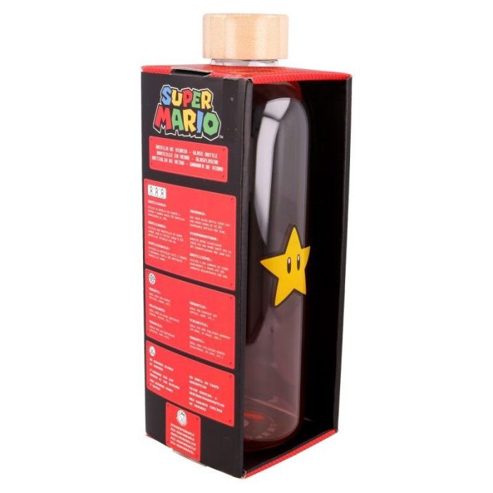 Botella cristal Super Mario Bros Nintendo 1030ml 3 Botella cristal Super Mario Bros Nintendo 1030ml 3