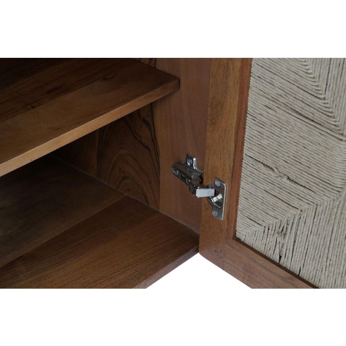 DKD Home Decor Basant Ratan Buffet Marron Oscuro Natural Acacia Ratan 45 x 60 x 165 cm 5