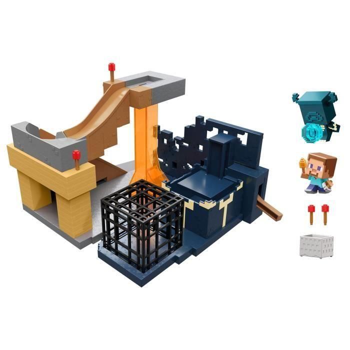 Minecraft-Coffret El Ascenso de Warden y sus Minifiguras HXT72