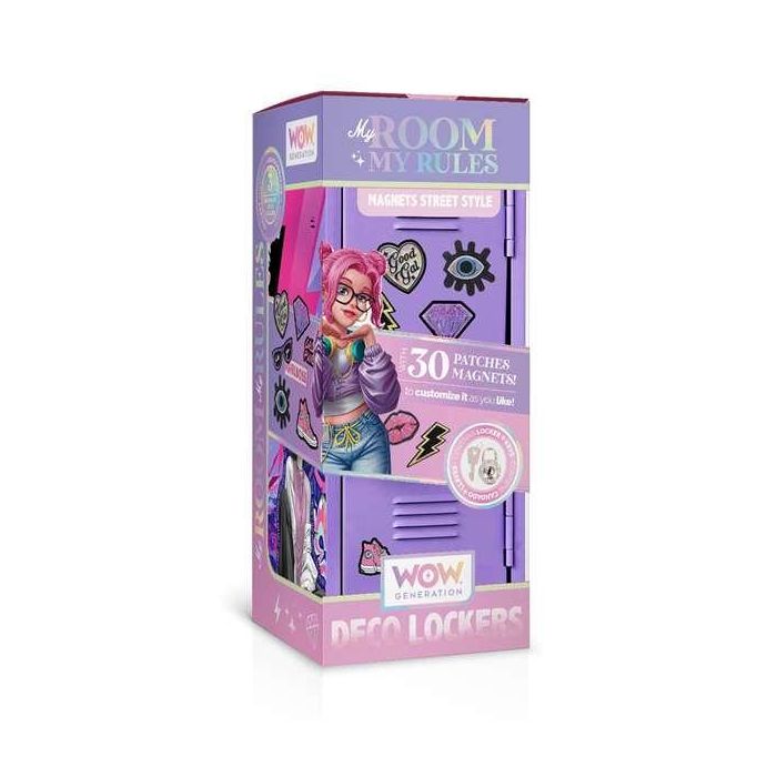 Taquilla deco lockers violeta wow generation. incluye 30 pegatinas para personalizarla como quieras. 1 Taquilla deco lockers violeta wow generation. incluye 30 pegatinas para personalizarla como quieras. 1