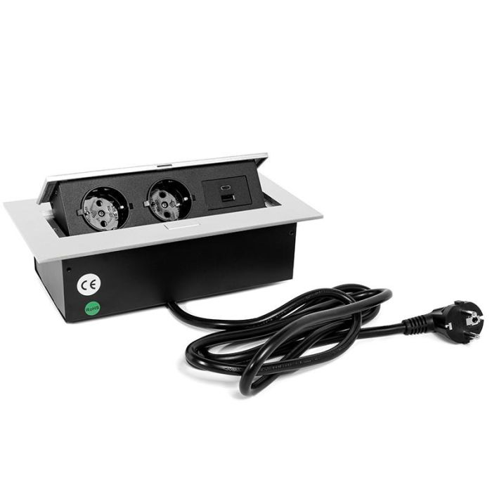 Regleta Enchufes Basculante Konex R9006 Herrajes Alk 1 Regleta Enchufes Basculante Konex R9006 Herrajes Alk 1