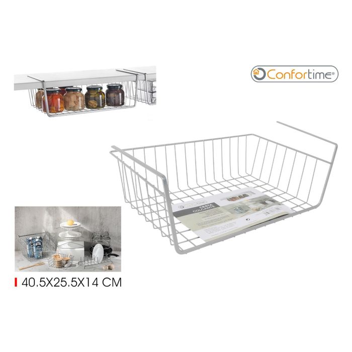 Cesta para estante de cocina grey 40.5 cm - Confortime (12 Unidades)