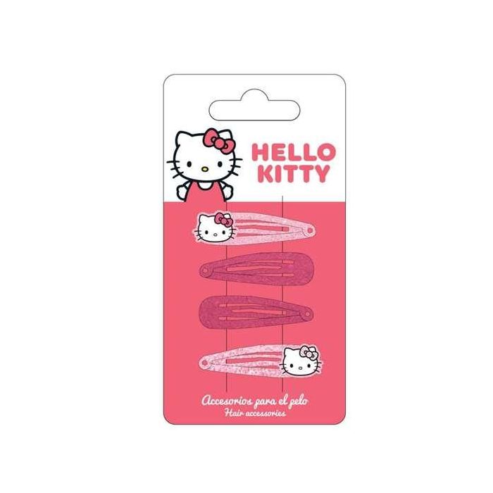 Cerdá Clips para Pelo Hello Kitty 4 Piezas Fuchsia Niña +3 Años Cerdá Clips para Pelo Hello Kitty 4 Piezas Fuchsia Niña +3 Años