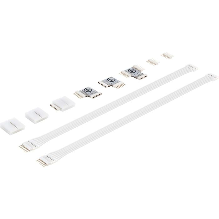 Elgato 10LAF9901 Kit de Iluminación LED Inteligente Wifi, Tira de Luz Blanca 2m, 2000lm, 3500-6500K