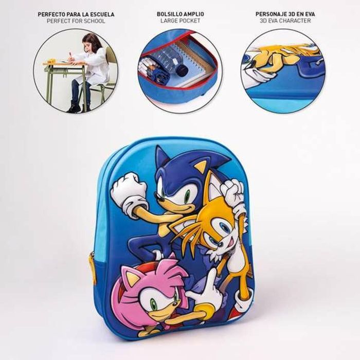 Mochila infantil 3D sonic 25.0 x 31.0 x 9.0 cm 4 Mochila infantil 3D sonic 25.0 x 31.0 x 9.0 cm 4