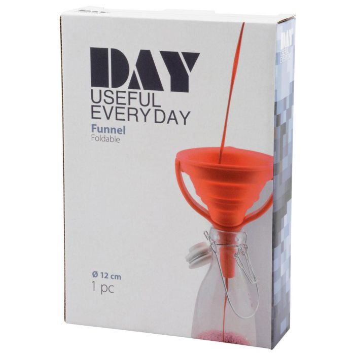 Embudo Retráctil DAY Diámetro 12 cm Apto Uso Alimentario Flexible Plegable 1