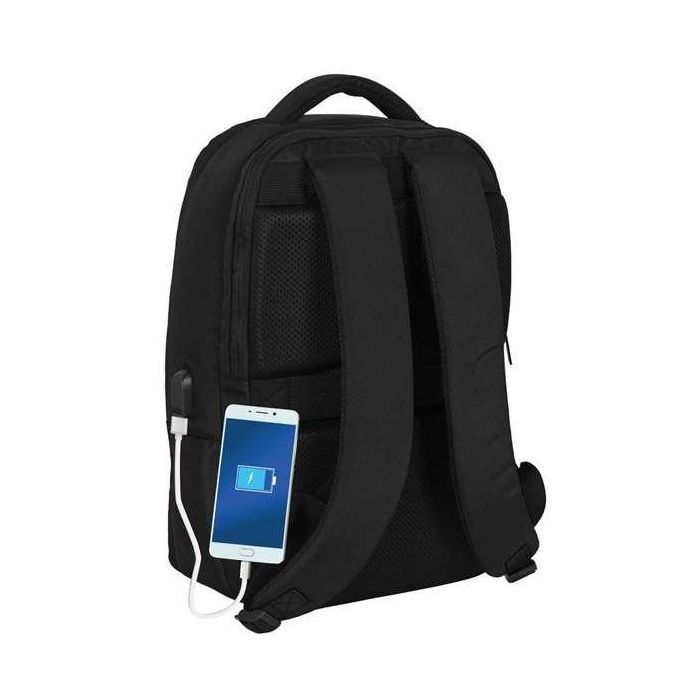 Mochila para Portátil y Tablet con Salida USB Capitán América Negro 15