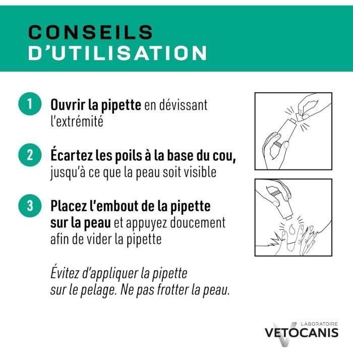 VETOCANIS 2 pipetas antipulgas y anti-garrapatas - Para perros de 10-20 kg - 2x 1 mes de protección 4 VETOCANIS 2 pipetas antipulgas y anti-garrapatas - Para perros de 10-20 kg - 2x 1 mes de protección 4