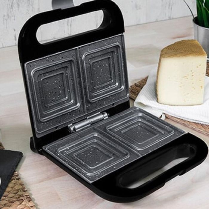 Sandwichera Cecotec Rock´nToast 750W Negro Inox 750 W 3 Sandwichera Cecotec Rock´nToast 750W Negro Inox 750 W 3