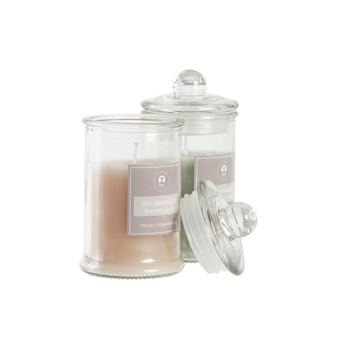DKD Home Decor Vela Basicos Decoración Rosa Palo Verde en Bote de Cristal 6x11x6 cm 98g (Pack 12 Unidades) 1 DKD Home Decor Vela Basicos Decoración Rosa Palo Verde en Bote de Cristal 6x11x6 cm 98g (Pack 12 Unidades) 1