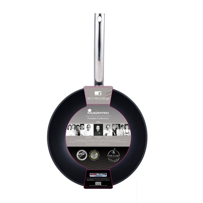 Masterpro Wok Foodies Bgmp-3558 de aluminio forjado con antiadherente Quantanium y base full induction, Ø28x7,2 cm 3 Masterpro Wok Foodies Bgmp-3558 de aluminio forjado con antiadherente Quantanium y base full induction, Ø28x7,2 cm 3