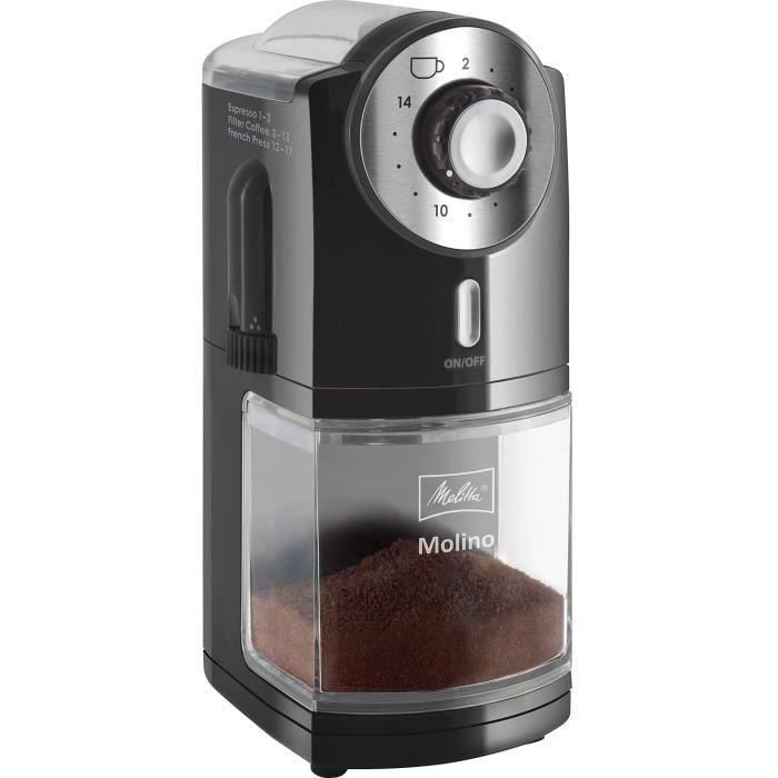 MELITTA 1019-02 Molino molinillo de café eléctrico - Negro 1 MELITTA 1019-02 Molino molinillo de café eléctrico - Negro 1