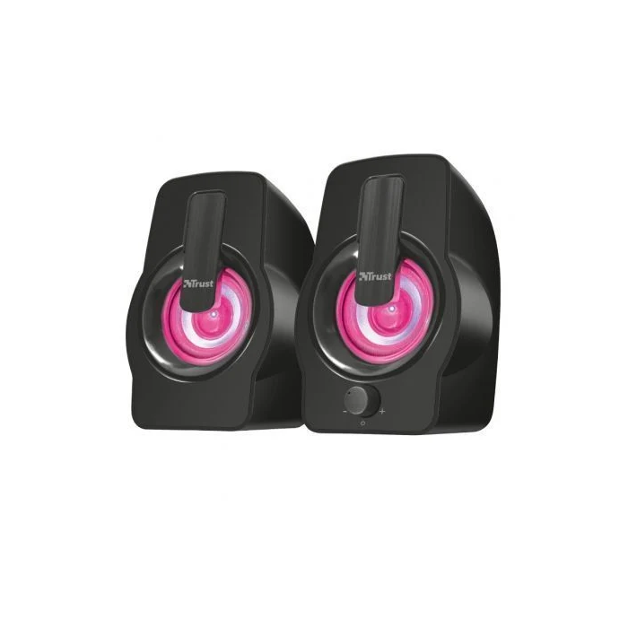 Trust Altavoces Gemi RGB 22948 / 12W / 2.0 Compactos con Iluminación LED RGB para PC y Portátil 1
