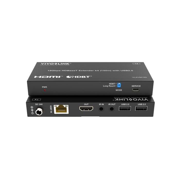 Vivolink VLKVM150 Kit Extensor KVM HDBaseT 18Gbps 4K60 USB 2.0 a 150m con PoC para Salas de Conferencia y Señalización Digital 0 Vivolink VLKVM150 Kit Extensor KVM HDBaseT 18Gbps 4K60 USB 2.0 a 150m con PoC para Salas de Conferencia y Señalización Digital 0