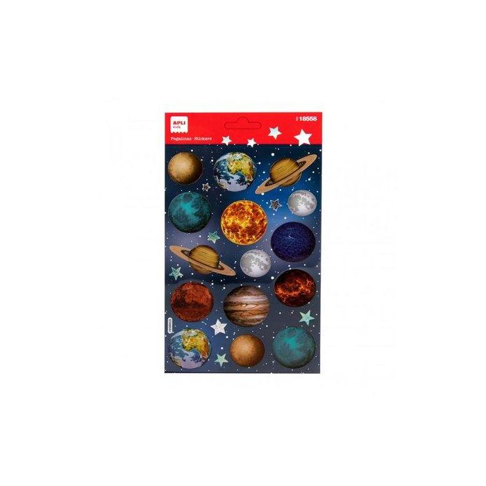 Stickers Apli Bolsa 1H Planetas (18558) (Set de 5)