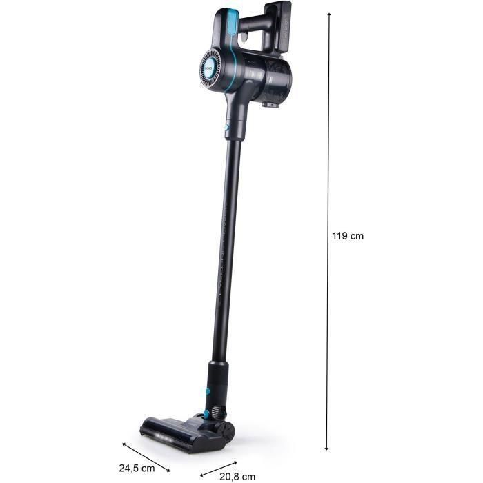 DOMO DO1135SV Aspiradora Escoba 2 en 1 - 10000 Pa, 40 min Autonomía, 600 ml Capacidad - Negro/Azul 4