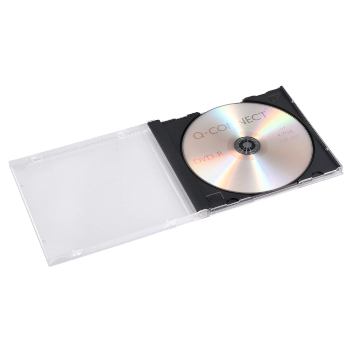 Q-connect Caja CD/DVD con Interior Negro - Pack 10 Unidades - Almacenamiento y Protección 6 Q-connect Caja CD/DVD con Interior Negro - Pack 10 Unidades - Almacenamiento y Protección 6