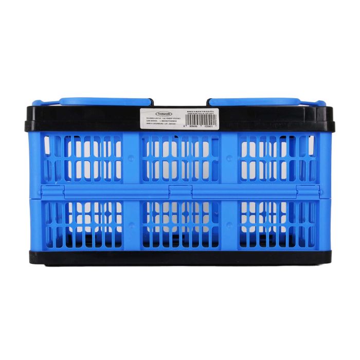 Inde Caja Plegable con Asas 16L Azul/Negro 39x25.5x21 cm (10 Unidades) 6