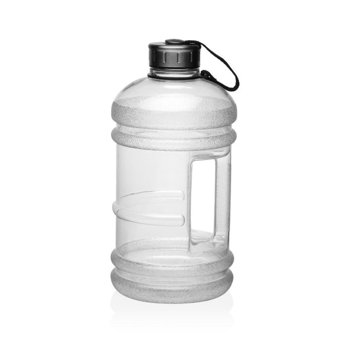 Botella de Agua Versa Transparente Silicona Acero Inoxidable Polietileno Acero Poliestireno Tereftalato de polietileno (PET) 2 L