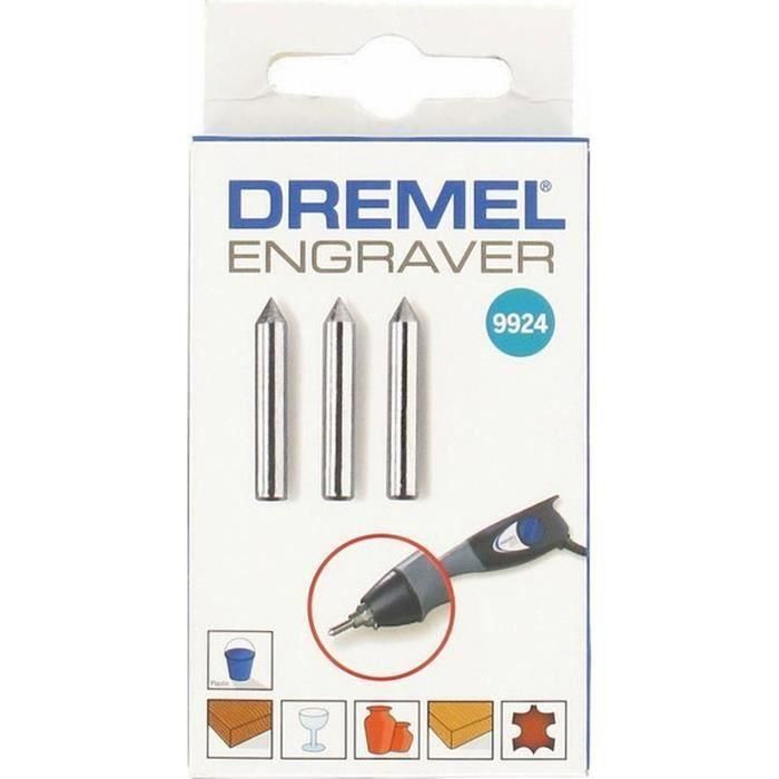 DREMEL Lote de 3 puntas de carburo para 290jm 9924 1