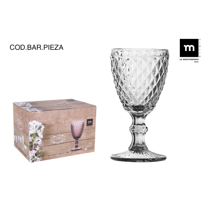 La Mediterranea Copa Sidari Transparente de 350 ml de Capacidad - Medidas: 9 cm de Diámetro x 17 cm de Alto (36 Unidades)