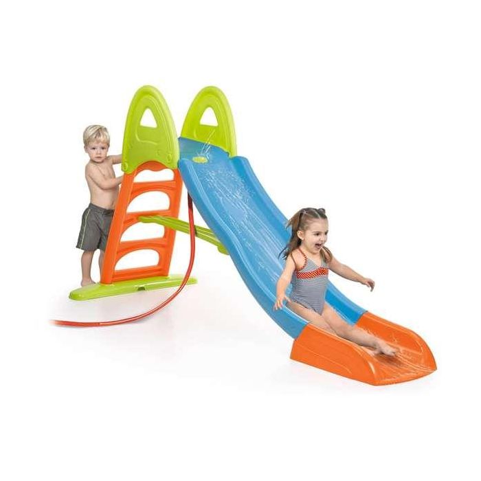 Tobogan super mega XXL plegable con agua 242x131,5x96cm 9