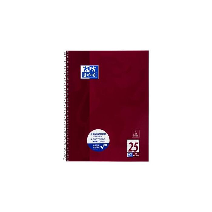 Oxford Collegeblock A4+220x295mm 80 Bl. Liniert Rand weiß R 6 Oxford Collegeblock A4+220x295mm 80 Bl. Liniert Rand weiß R 6