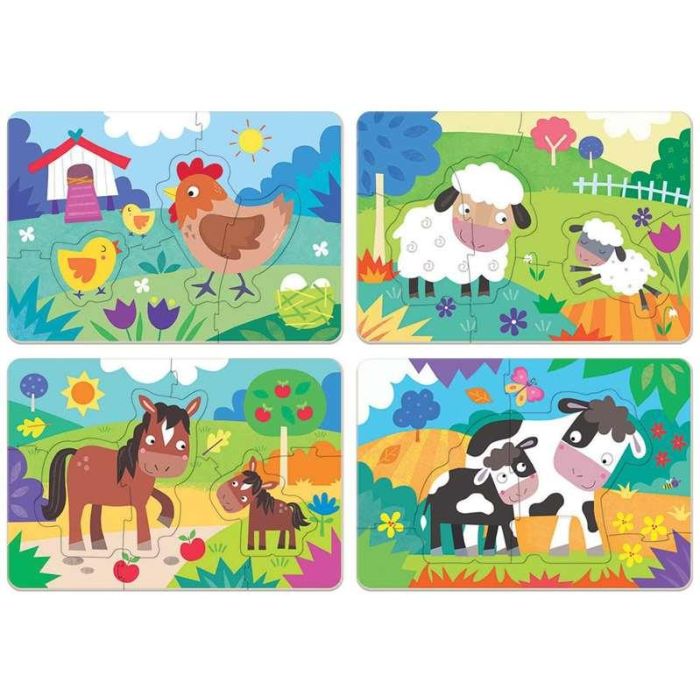 Puzzles progresivos 5-6-7-8 piezas mamás y bebés my first puzzles 2 Puzzles progresivos 5-6-7-8 piezas mamás y bebés my first puzzles 2