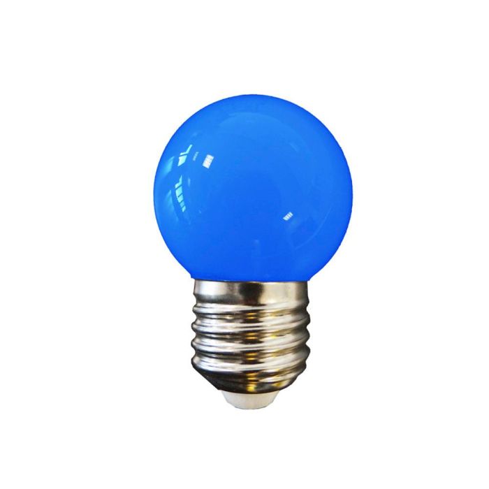 Edm Bombilla esférica LED E27 1W 80 lm luz azul Ø45x69 mm 25000h Edm Bombilla esférica LED E27 1W 80 lm luz azul Ø45x69 mm 25000h