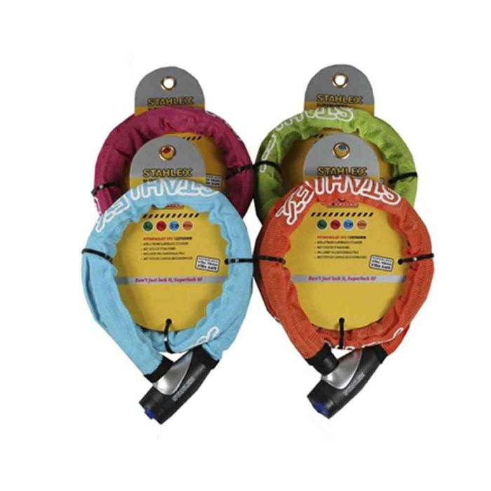 Stahlex Candado Blindado 15mm 90cm para Bicicleta y Moto Stahlex Candado Blindado 15mm 90cm para Bicicleta y Moto